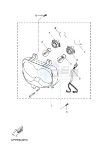 CW50 BOOSTER SPIRIT (5WWT 5WWT) drawing HEADLIGHT