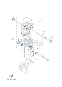 MTN1000 MT-10 MT-10 (B677) drawing REAR SUSPENSION