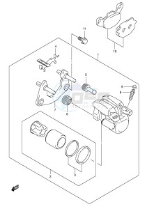 LT-A500F (P24) drawing REAR CALIPER (MODEL K5 K6 K7)