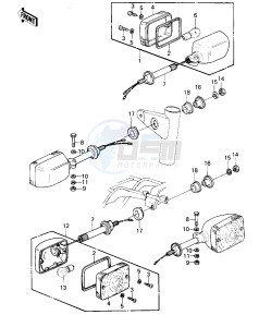 KZ 1300 A (A1-A3) drawing TURN SIGNALS