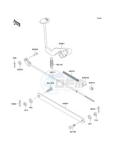 AN 110 C (C6-C7) drawing BRAKE PEDAL