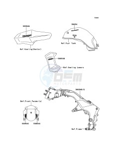 VERSYS_1000 KLZ1000ACF FR GB XX (EU ME A(FRICA) drawing Decals(Gray)(White)