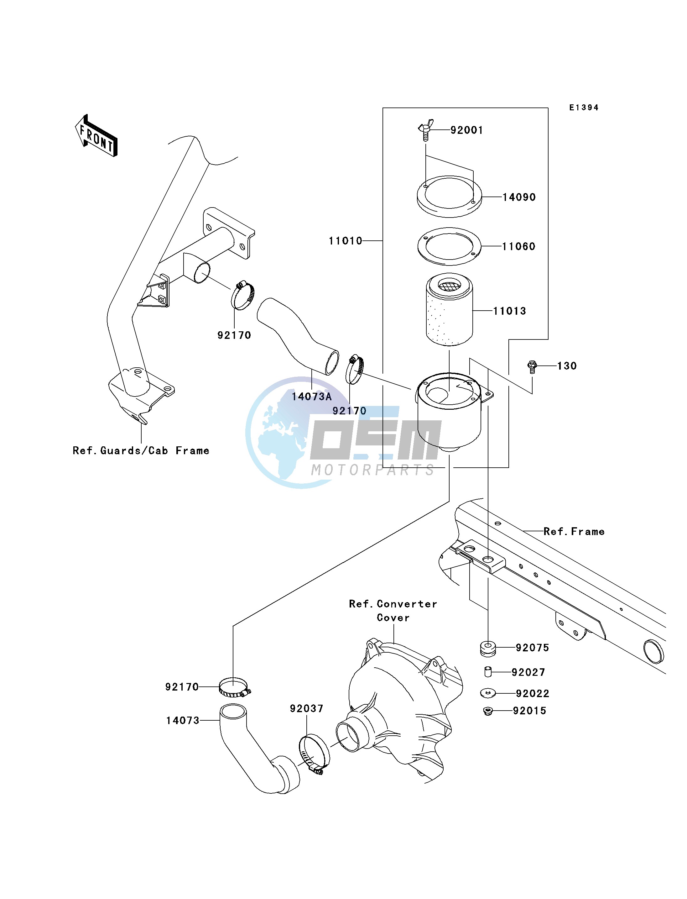 AIR CLEANER-BELT CONVERTER