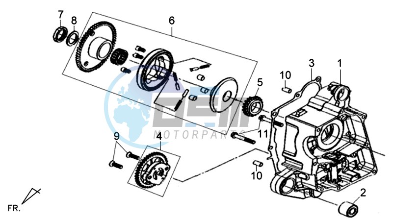 CRANKCASE  RIGHT