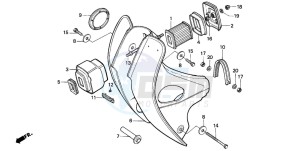 C50Z2 drawing FRONT COVER/AIR CLEANER