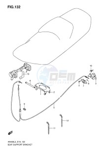 AN400 BURGMAN EU drawing SEAT SUPPORT BRACKET