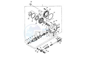 XV VIRAGO 1100 drawing DRIVE SHAFT