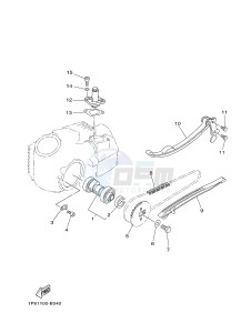 TT-R50 TT-R50E (2CJ6 2CJ7 2CJ8) drawing CAMSHAFT & CHAIN