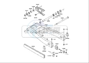 ZZR 600 (EU) drawing SWING ARM