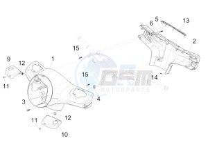 GTS 300 ie ABS (NAFTA) drawing Handlebars coverages