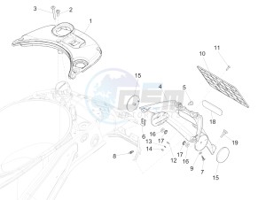 Sprint 50 2T (EMEA) drawing Rear cover - Splash guard