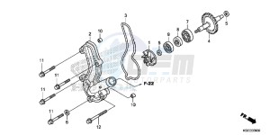 CRF150RBE CRF150RB Europe Direct - (ED) drawing WATER PUMP