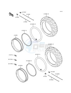 VN 1500 E [VULCAN 1500 CLASSIC] (E1) [VULCAN 1500 CLASSIC] drawing TIRES