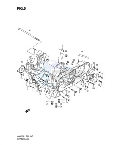 AN400Z drawing CRANKCASE (AN400L1 E19)