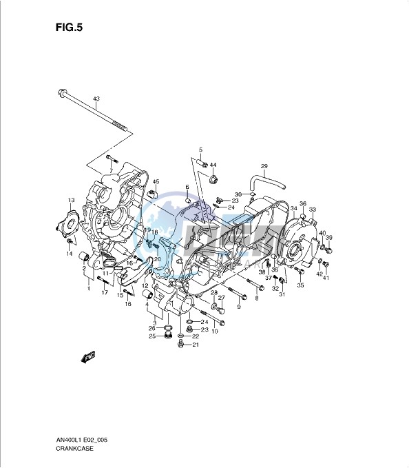 CRANKCASE (AN400L1 E19)