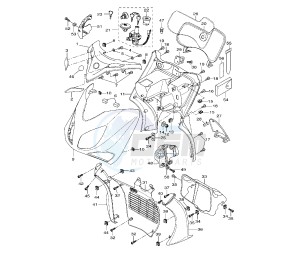 VP X-CITY 250 drawing FRONT BODY