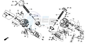 VT750C2 drawing CARBURETOR (COMPONENT PARTS)