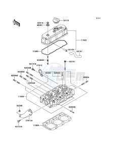 MULE 4010 TRANS 4x4 DIESEL KAF950GCF EU drawing Cylinder Head