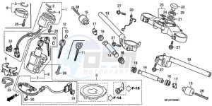 CBR600RAA BR / ABS - (BR / ABS) drawing HANDLE PIPE/TOP BRIDGE