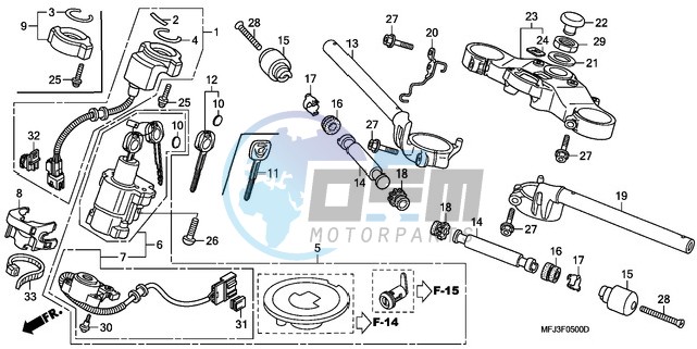 HANDLE PIPE/TOP BRIDGE