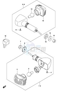 GS500 (P19) drawing TURNSIGNAL LAMP (GS500FK4 FUK4)