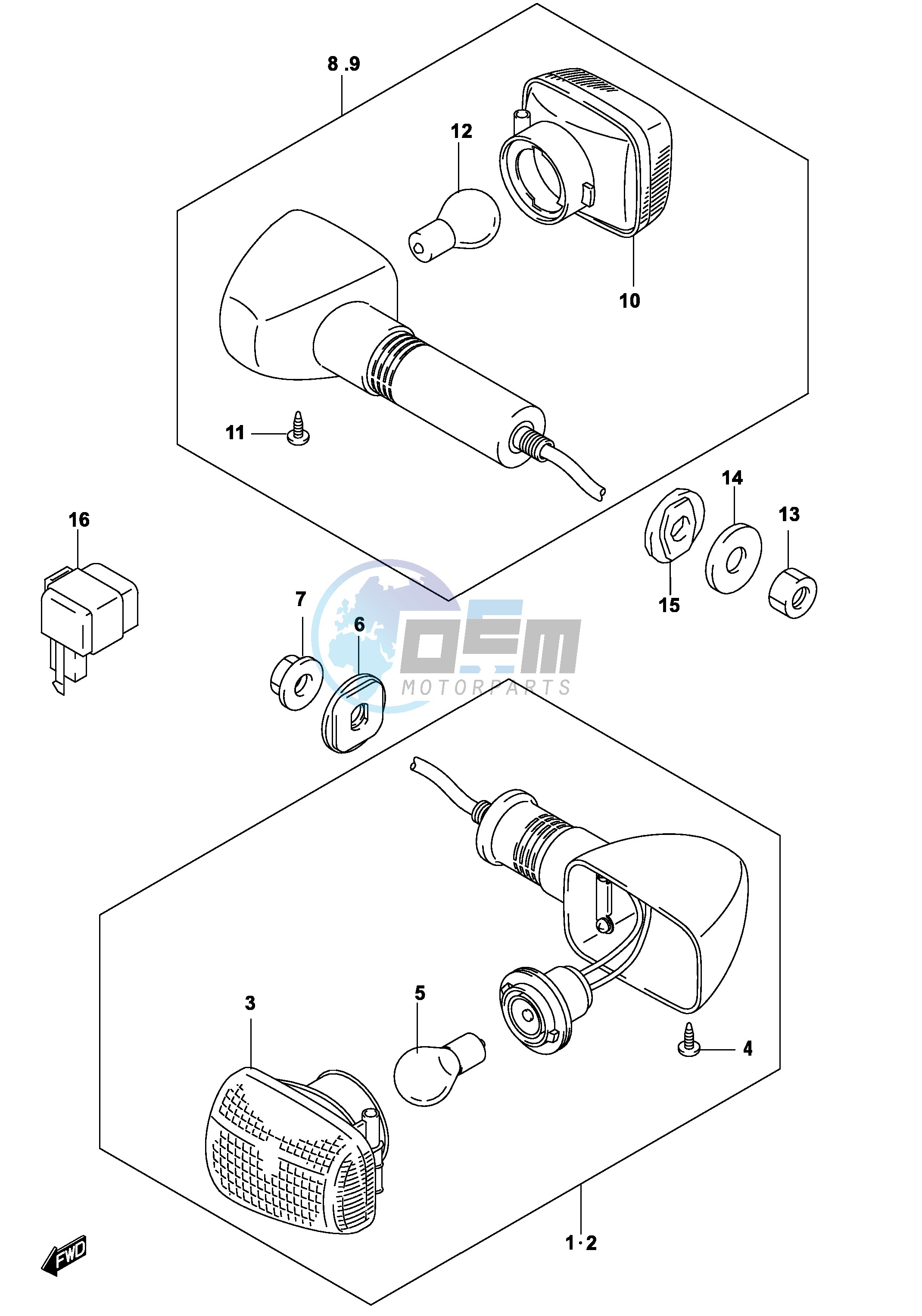 TURNSIGNAL LAMP (GS500FK4 FUK4)