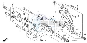 CBF1000A F / CMF drawing REAR CUSHION