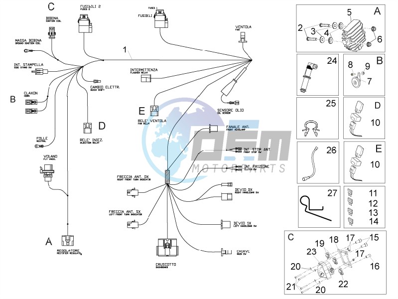 Front electrical system