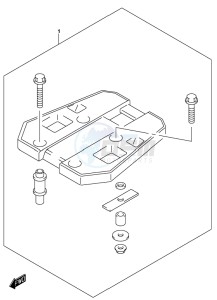 DL1000A drawing OPTIONAL (TOP CASE BRACKET SET)