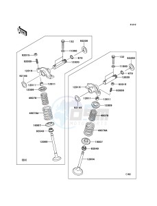 KVF360 4x4 KVF360ADF EU GB drawing Valve(s)