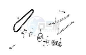 JOYMAX Z 125 (LW12W1-EU) (L9-M0) drawing CAM SHAFT COMP