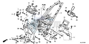 NC750XAE NC750XA Europe Direct - (ED) drawing FRAME BODY