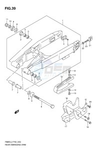 RM85 (P03) drawing REAR SWINGING ARM (RM85L2 P03)