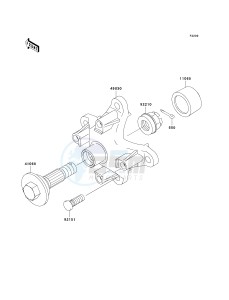 KVF 360 B [PRAIRIE 360] (B6F-B9F) B8F drawing FRONT HUB