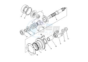 XVS A DRAG STAR CLASSIC 650 drawing MIDDLE DRIVE GEAR