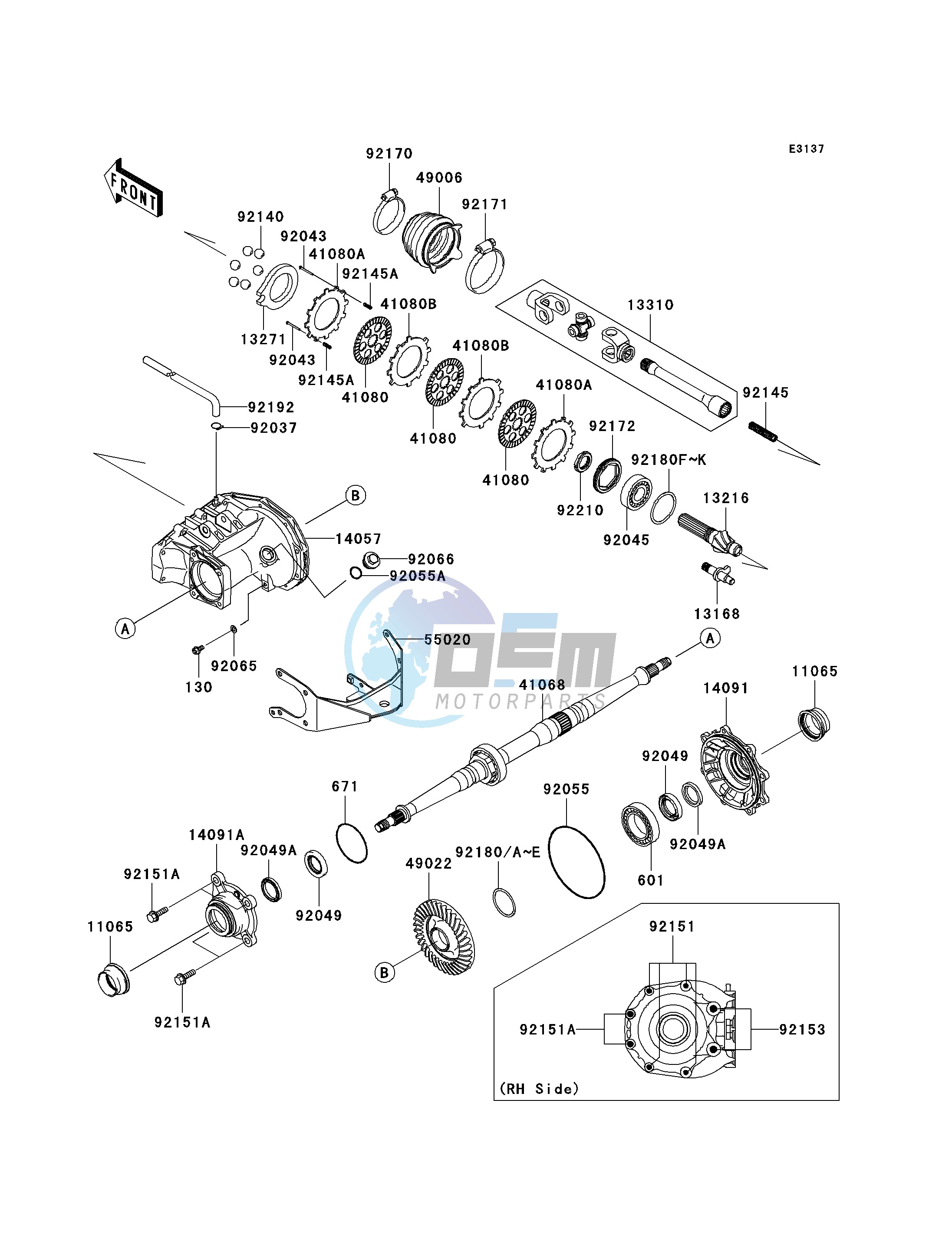 DRIVE SHAFT-REAR