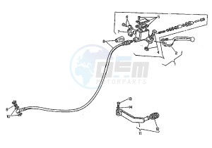 ELEFANT 750 drawing CLUTCH MASTER CYLINDER