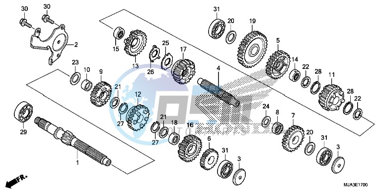 TRANSMISSION (VT750C/C2S/CA/CS)