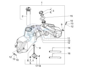 Granturismo 125 L Potenziato drawing Fuel Tank