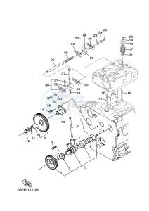 EDL7000SE/SDE EDL7000SED DIESEL 800 (Q9CN) drawing CAMSHAFT & IDLE GEAR