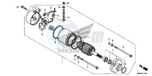 TRX250TEE FOURTRAX RECON ES Europe Direct - (ED) drawing STARTING MOTOR