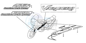 XL1000VA drawing MARK/STRIPE