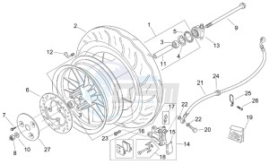 Mojito custom 50 2t (eng. aprilia) drawing Front wheel