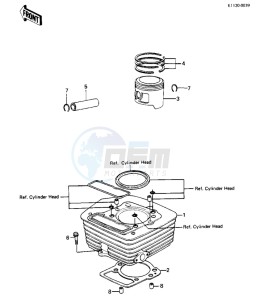 KLT 250 C [PRAIRIE] (C1) [PRAIRIE] drawing CYLINDER_PISTON -- 83 C1- -