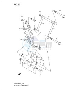 VZ800K9 drawing REAR CUSHION LEVER