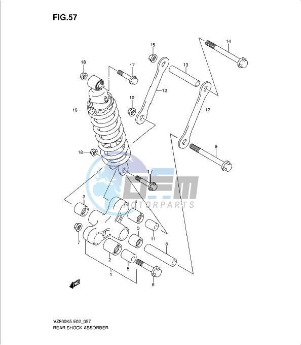 REAR CUSHION LEVER