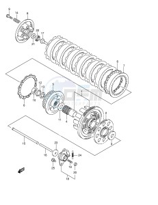 GSF600 (E2) Bandit drawing CLUTCH