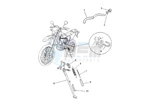 WR F 450 drawing SIDE STAND EURO KIT