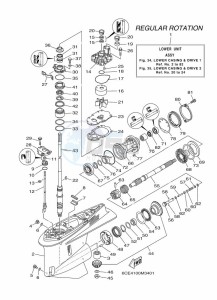 F225FETX drawing PROPELLER-HOUSING-AND-TRANSMISSION-1