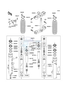 KLE500 KLE500-B1P GB XX (EU ME A(FRICA) drawing Front Fork